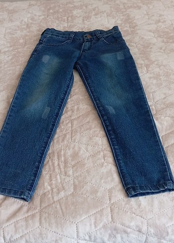 Düğmeli  Bebek Kot Pantolon - Görsel 3