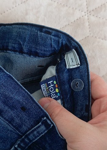 Düğmeli Mavi Erkek Kot Pantolon - Görsel 2