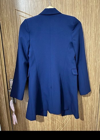 Düğmeli Lacivert Kadın Blazer Ceket - Görsel 2