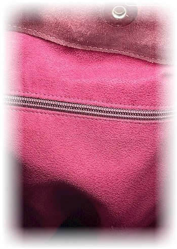 Bordo Süet Kemer Detaylı Kadın Çanta - Görsel 3