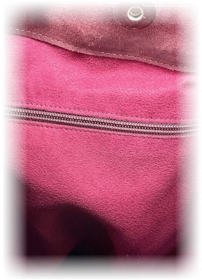 Bordo Süet Kemer Detaylı Kadın Çanta - Görsel 3