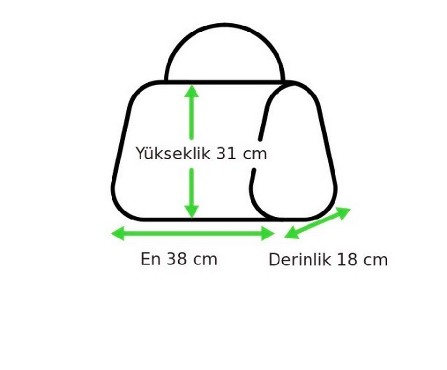 Bordo Süet Kemer Detaylı Kadın Çanta - Görsel 4