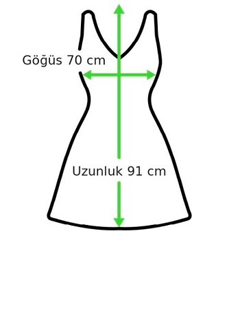 Çizgili  Midi Triko Tunik M Beden - Görsel 5