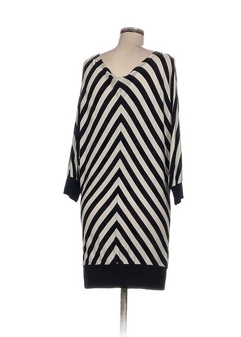 Çizgili  Midi Triko Tunik M Beden - Görsel 3