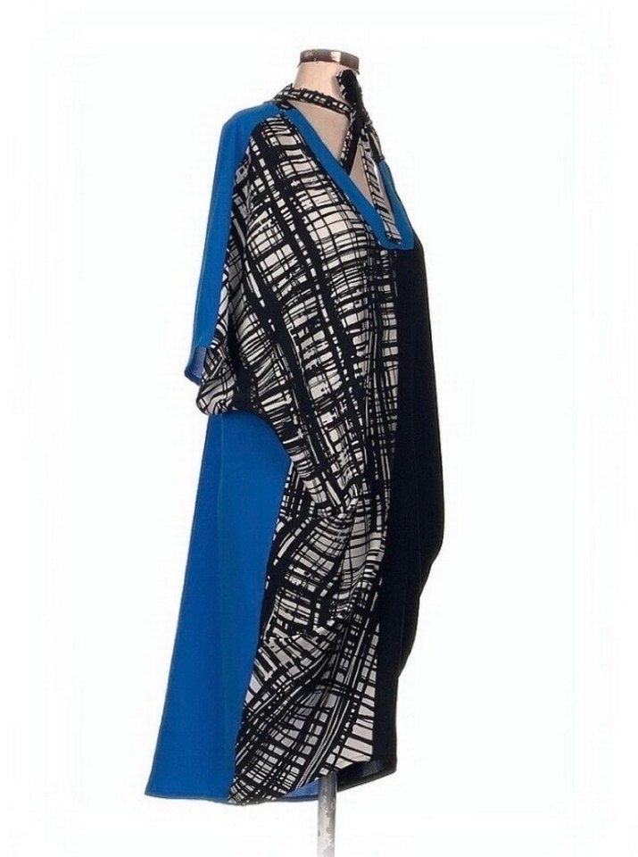 Desenli Mavi Uzun Tuniği - Görsel 2