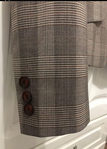 Accort Marka Kadın Kahverengi Düğmeli Blazer Ceket XL - Görsel 6