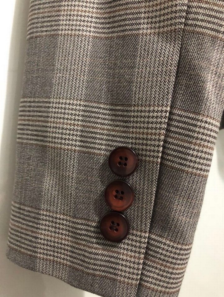 Accort Marka Kadın Kahverengi Düğmeli Blazer Ceket XL - Görsel 5