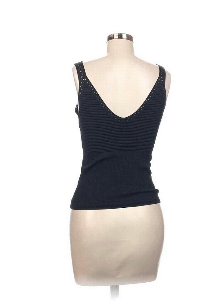 Siyah V Yakalı Kadın Triko Atlet S beden - Görsel 4