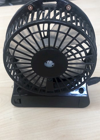 Taşınabilir  Siyah Masaüstü Vantilatör - Görsel 2