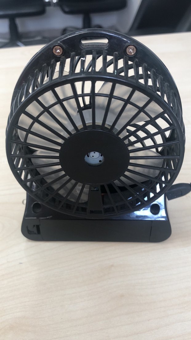 Taşınabilir  Siyah Masaüstü Vantilatör - Görsel 2