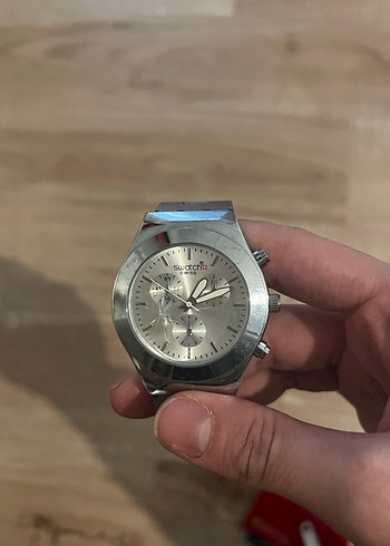 Gri Kadın Saati Metal Kordonlu - Görsel 3