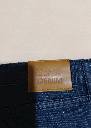 Lacivert Midi Denim Mini Etek - Görsel 7