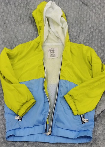 Sarı Mavi Kapüşonlu Erkek Çocuk Yağmurluk - Görsel 2