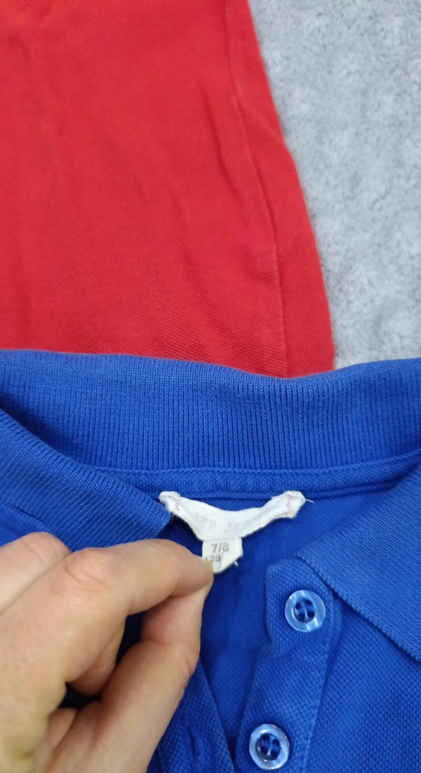 Mavi Kısa Kollu Polo Yaka Erkek cocuk Tişört - Görsel 4