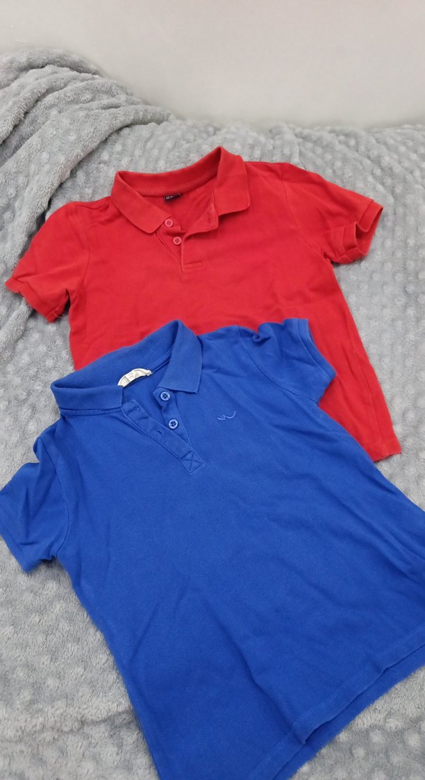 Mavi Kısa Kollu Polo Yaka Erkek cocuk Tişört - Görsel 5