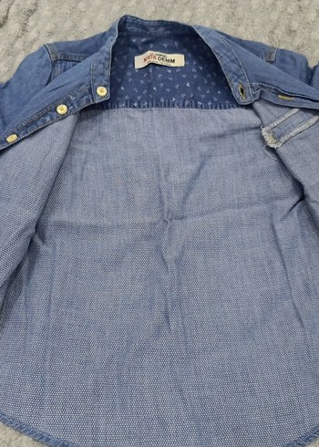 Erkek cocuk Kot Gömlek Kısa Kollu - Görsel 3