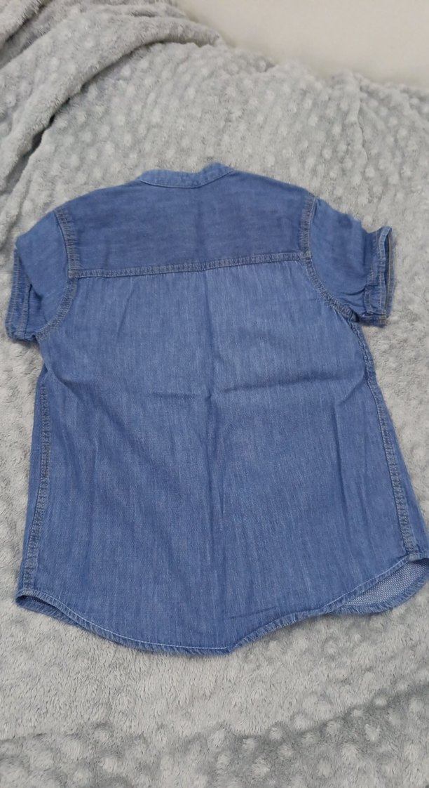 Erkek cocuk Kot Gömlek Kısa Kollu - Görsel 4