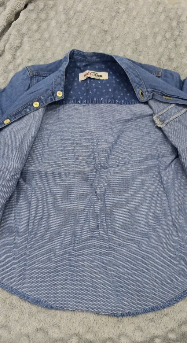 Erkek cocuk Kot Gömlek Kısa Kollu - Görsel 3