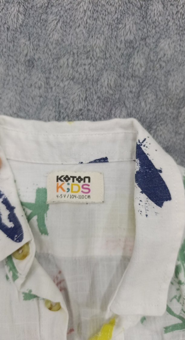 Erkek Çocuk Çok Renkli Kısa Kollu Gömlek - Görsel 3