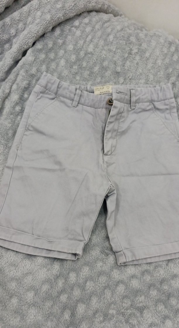 Gri Basic Pamuklu Mini Şort - Görsel 2