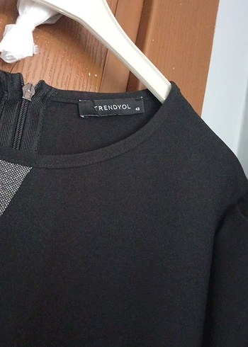 Siyah Uzun Drapeli Kadın Elbise - Görsel 5