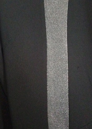 Siyah Uzun Drapeli Kadın Elbise - Görsel 6