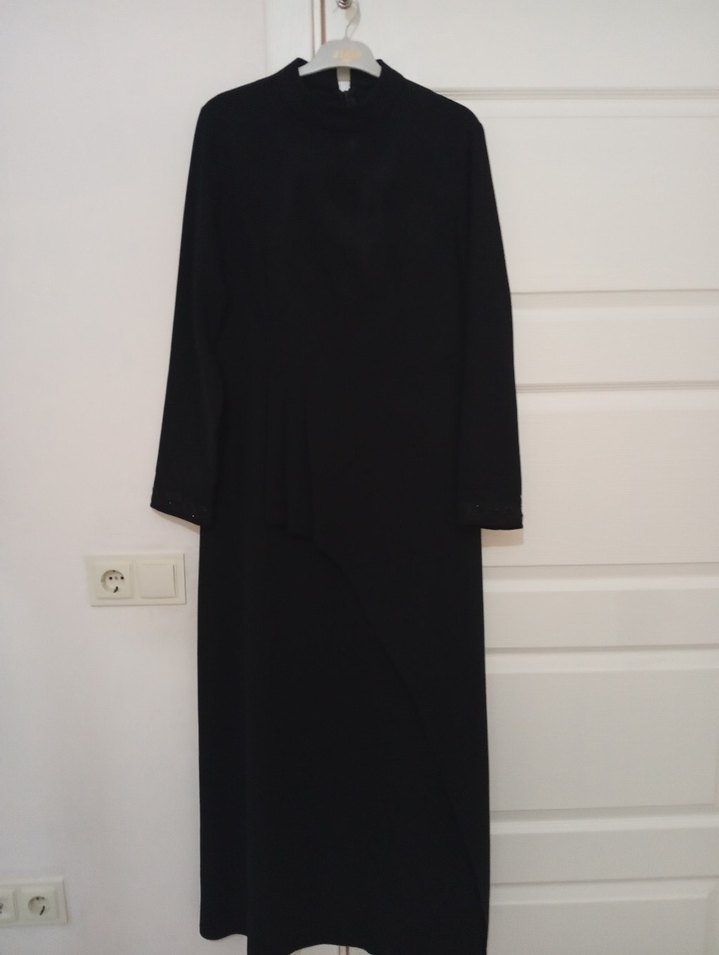 Nakışlı Siyah Kadın Kimono - Görsel 3