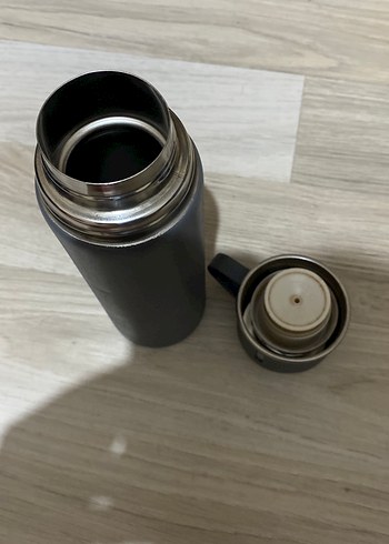 Gri Çocuk Termos Şişesi - Görsel 4