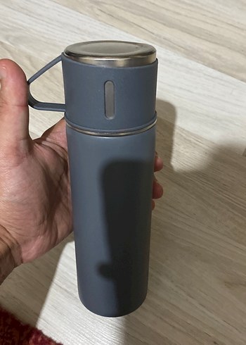 Gri Çocuk Termos Şişesi - Görsel 2