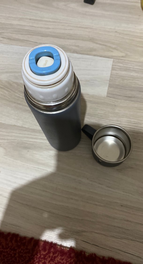 Gri Çocuk Termos Şişesi - Görsel 3