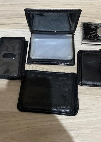Siyah Minimalist Erkek Cüzdan Seti - Görsel 6