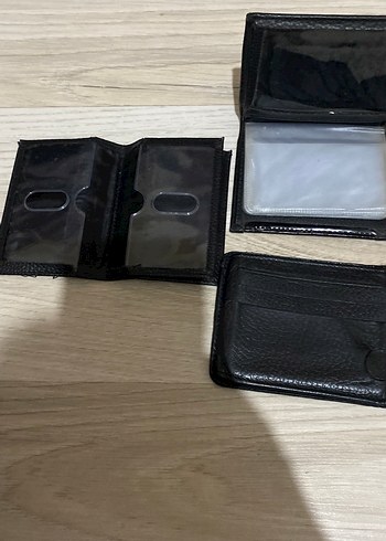 Siyah Minimalist Erkek Cüzdan Seti - Görsel 3