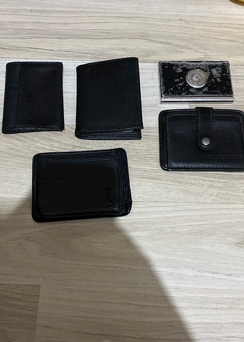 Siyah Minimalist Erkek Cüzdan Seti - Görsel 2