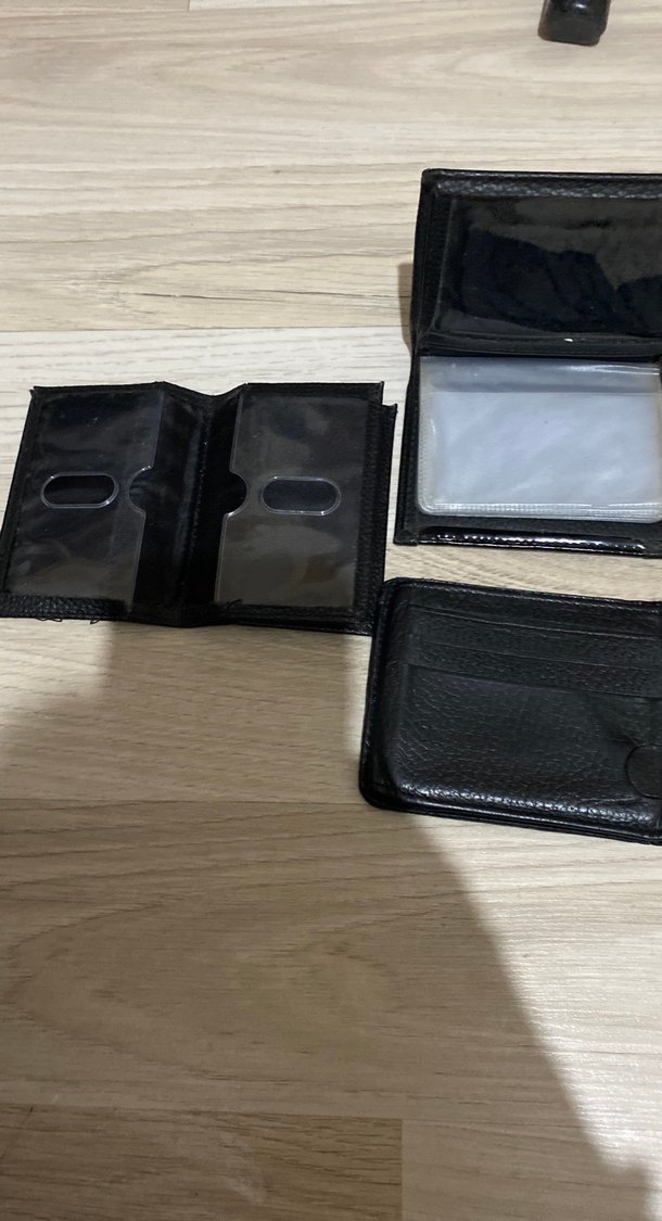 Siyah Minimalist Erkek Cüzdan Seti - Görsel 3