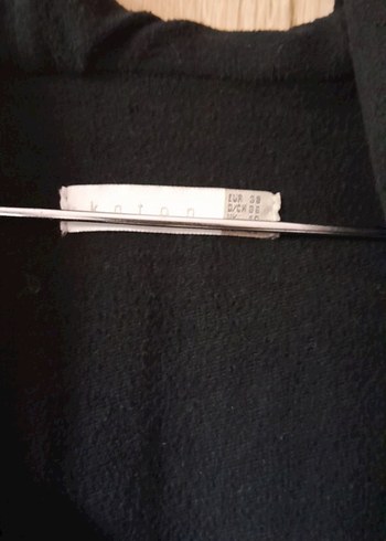 Siyah kadın Uzun Yağmurluk Fermuarlı - Görsel 6