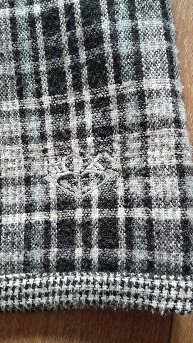 OXXO Gri Kareli  Kolsuz  elbise - Görsel 3