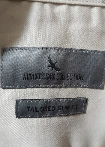 ALTINYILDIZ Bej Pamuklu Uzun Kollu Erkek Gömlek - Görsel 2