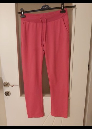 Pembe Bol Kesim Kadın Eşofman Altı
