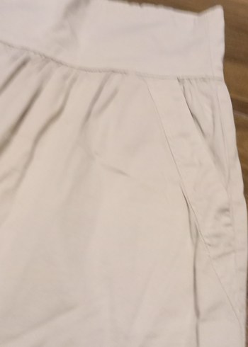 Zara Bej Kadın Midi Keten Etek