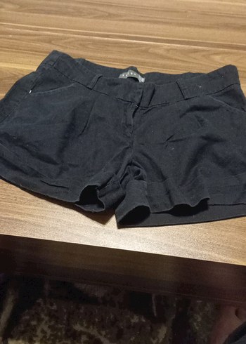 Kadın Siyah Mini Kot Şort