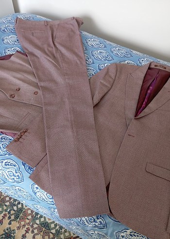 Bordo Uzun Kollu Erkek Takım Elbise