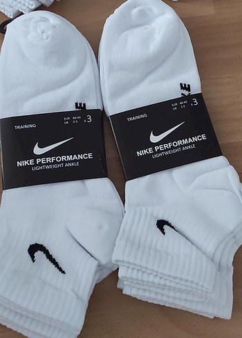 Nike Performans Beyaz Erkek Çorap