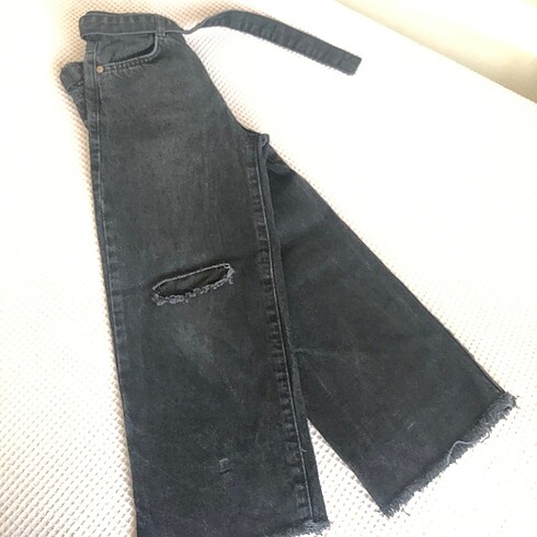 7 Yaş Beden siyah Renk Kız çocuk jeans