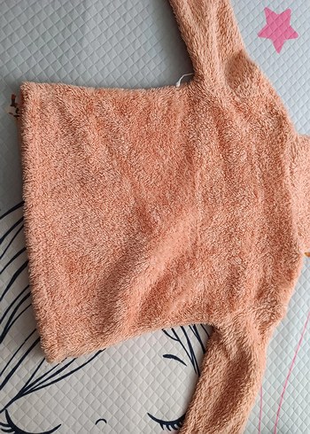 24-36 Ay Beden Kız Çocuk Pembe Peluş hırka