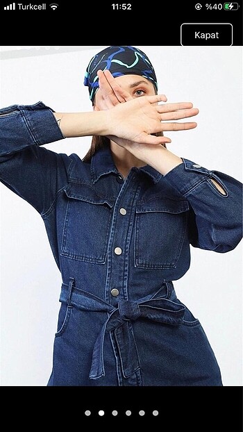 Denim kot Tulum sıfır s-m uyumlu