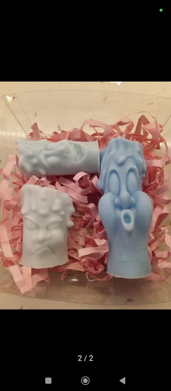 Pastel Renkli Yüz Figürlü Mum Seti - Görsel 2