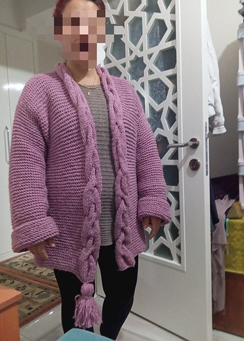 Bohem Tarzı Norveç Örgü Hırka - Görsel 9