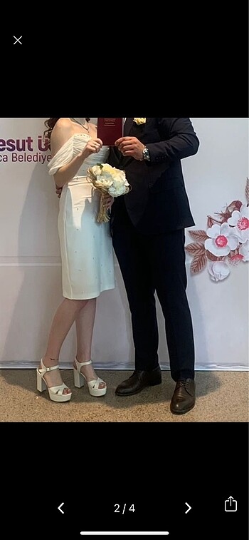 s Beden beyaz Renk Beyaz carmen nikah elbisesi