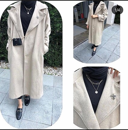 Oversize yün kaban