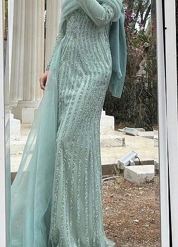 Abiye mint yesili rengi 